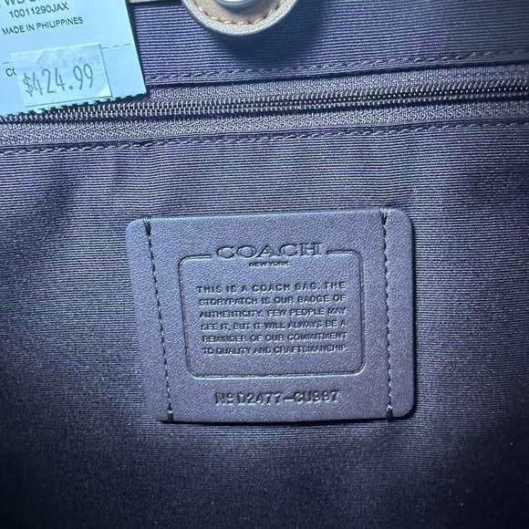 Coach Smith Tote Crossbody Bag In Leather/Silver/Penny Multi Cu997 NWT - Picture 8 of 10